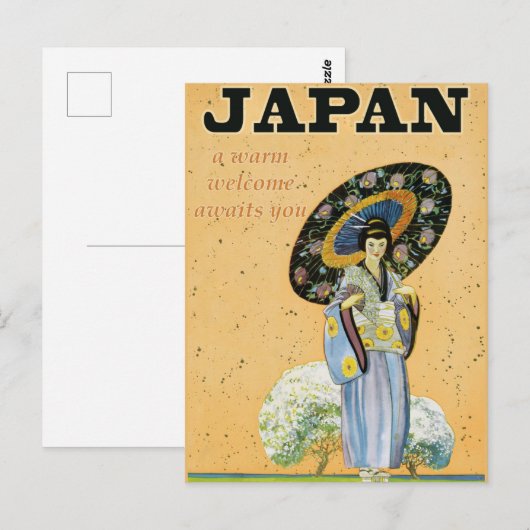 Japan Travel Briefkaart (Voorkant / Achterkant)