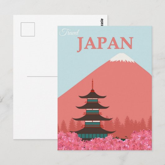Japan Travel Briefkaart (Voorkant / Achterkant)