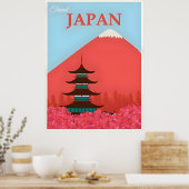 Japan Travel Poster (Keuken)
