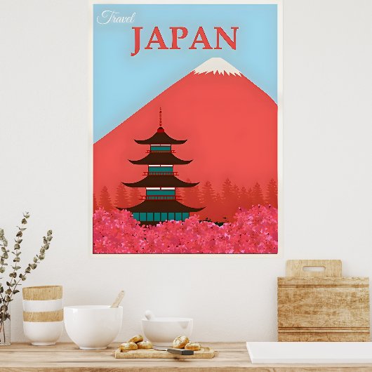 Japan Travel Poster (Keuken)