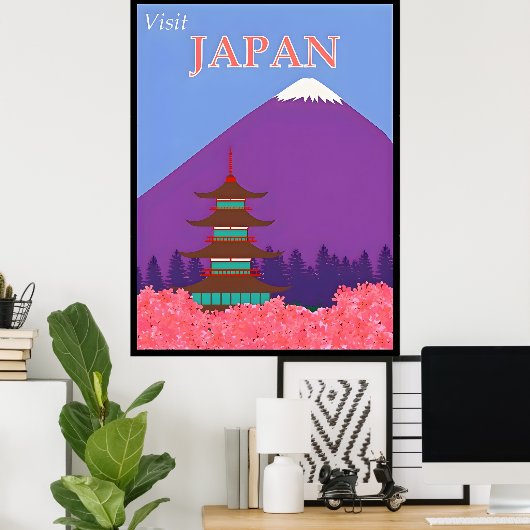 Japan Travel Poster (Thuiskantoor)