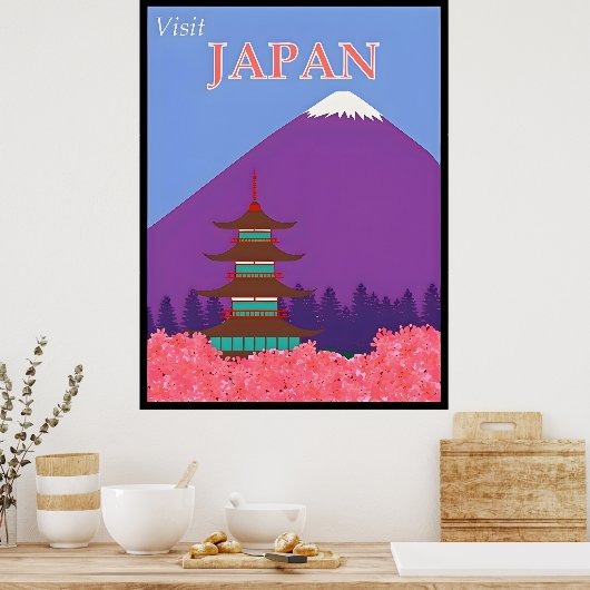 Japan Travel Poster (Keuken)
