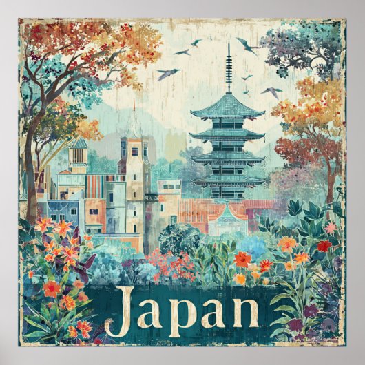 Japan travel poster (Voorkant)