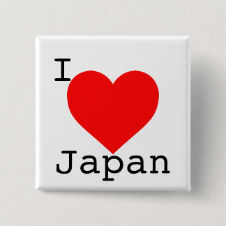 Japan Tsunami Support Vierkante Button 5,1 Cm