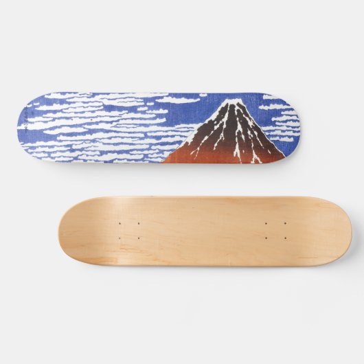 japan ukiyoe mt-fuji skateboard (Horizontaal)