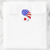 Japan USA Yinyang beroep sticker (Tas)