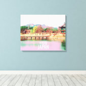 Japan van de Kyoto-landschapsreisposter Canvas Afdruk (Insitu (Houten vloer))