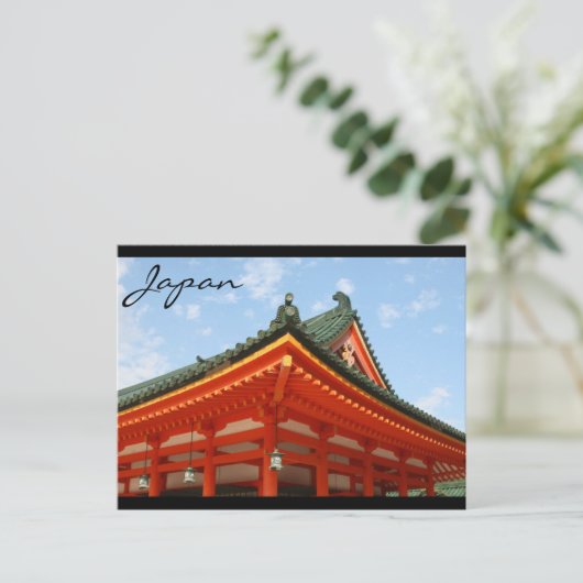 japan van het shrine dak briefkaart (Staand voorkant)