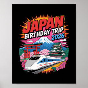 Japan verjaardagsreis 2026 Tokio Osaka Kersenbloes Poster