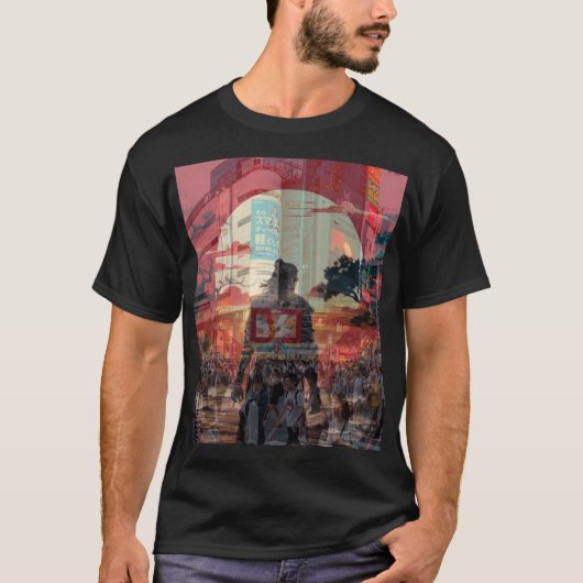 Japan verleden en heden t-shirt (Voorkant)