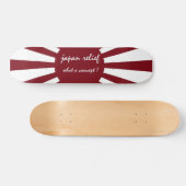 japan verlicht het concept persoonlijk skateboard (Horizontaal)