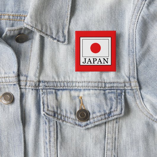 Japan Vierkante Button 5,1 Cm (In situ)