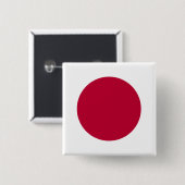 japan vierkante button 5,1 cm (Voorkant /achterkant)