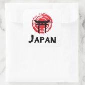 Japan Vierkante Sticker (Tas)