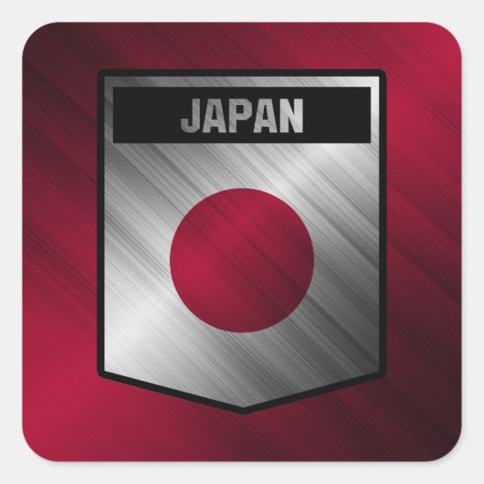  Japan Vierkante Sticker (Voorkant)