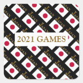 JAPAN VIERKANTE STICKER (Voorkant)