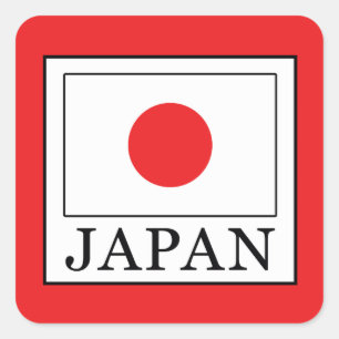 Japan Vierkante Sticker