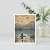Japan Vintage Beroemde Reisplaats Briefkaart (Staand voorkant)