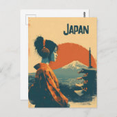 Japan vintage briefkaart (Voorkant / Achterkant)