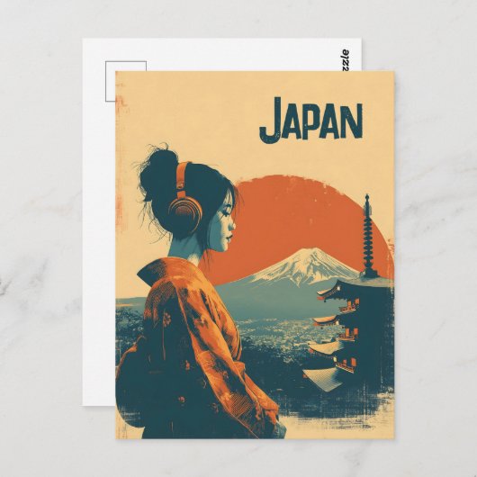 Japan vintage briefkaart (Voorkant / Achterkant)