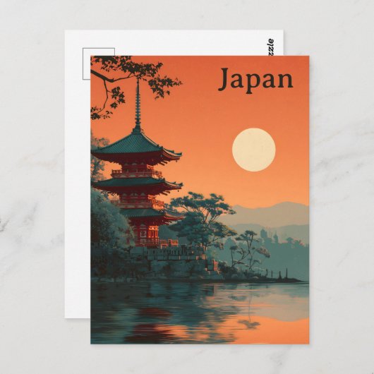 Japan vintage briefkaart (Voorkant / Achterkant)