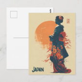 Japan vintage briefkaart (Voorkant / Achterkant)