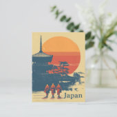 Japan vintage briefkaart (Staand voorkant)