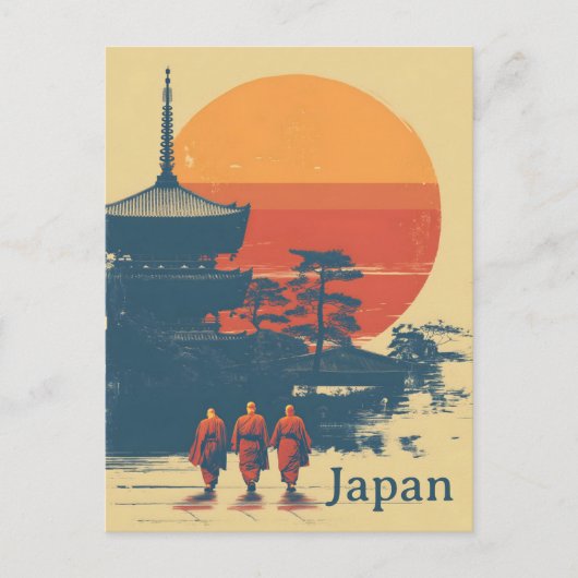 Japan vintage briefkaart (Voorkant)