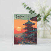 Japan vintage briefkaart (Staand voorkant)