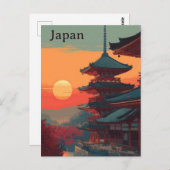 Japan vintage briefkaart (Voorkant / Achterkant)