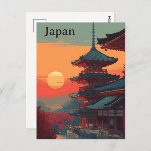 Japan vintage briefkaart (Voorkant / Achterkant)