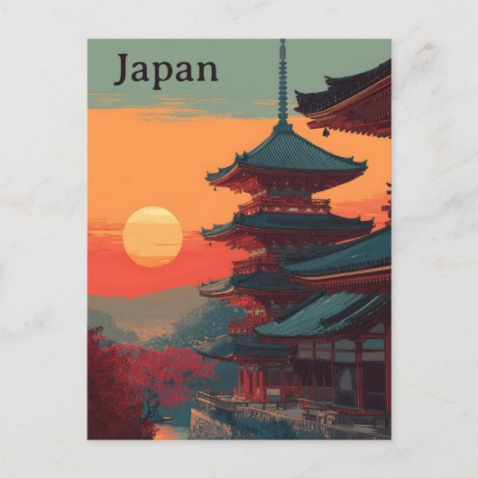Japan vintage briefkaart (Voorkant)