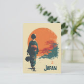 Japan vintage briefkaart (Staand voorkant)