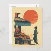 Japan vintage briefkaart (Voorkant / Achterkant)