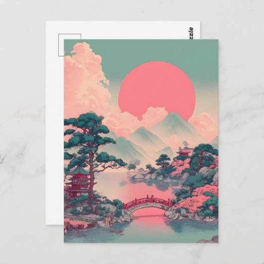 Japan vintage briefkaart (Voorkant / Achterkant)