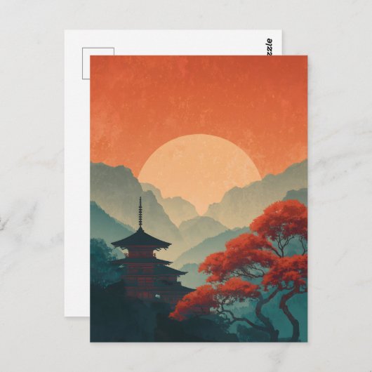 Japan vintage briefkaart (Voorkant / Achterkant)