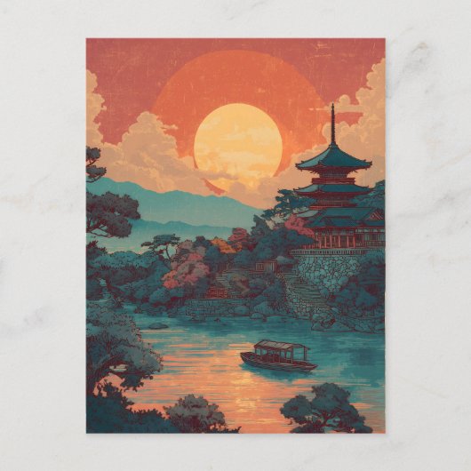 Japan vintage briefkaart (Voorkant)