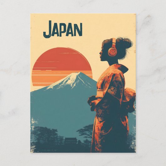 Japan vintage briefkaart (Voorkant)