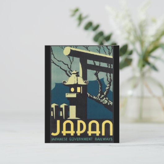 JAPAN vintage-reis Briefkaart (Staand voorkant)