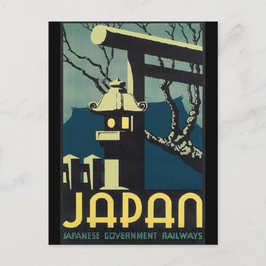 JAPAN vintage-reis Briefkaart (Voorkant)