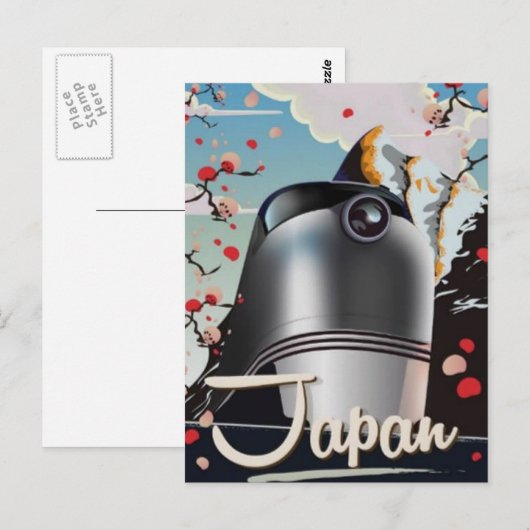 JAPAN vintage-reis Briefkaart (Voorkant / Achterkant)