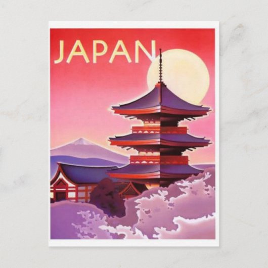 JAPAN vintage-reis Briefkaart (Voorkant)