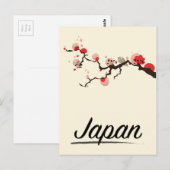 Japan vintage reisposter. briefkaart (Voorkant / Achterkant)