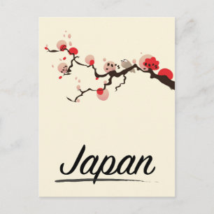 Japan vintage reisposter. briefkaart