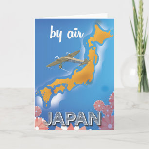 Japan vintage reisposter feestdagen kaart