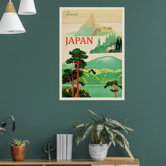 Japan vintage reisposter poster (Woonkamer 1)