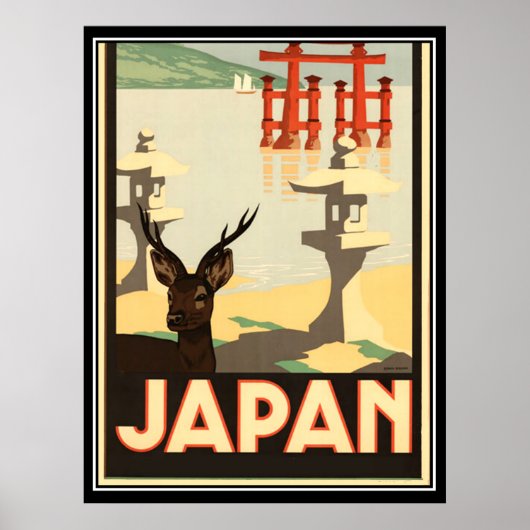 Japan Vintage Reisposter Poster (Voorkant)