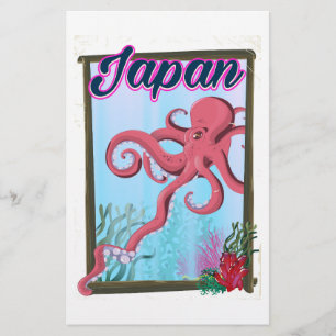 Japan vintage stijl reisposter briefpapier