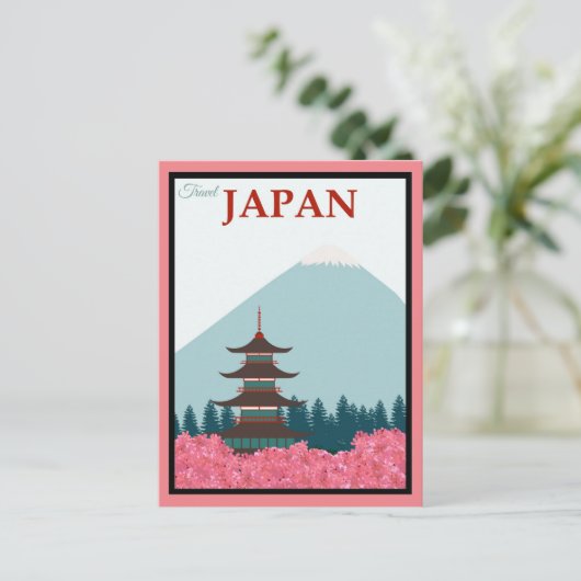JAPAN Vintage Travel Briefkaart (Staand voorkant)