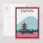 JAPAN Vintage Travel Briefkaart (Voorkant / Achterkant)
